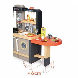 رستوران smoby مدل Chef Corner با قابلیت افزایش ارتفاع و 70 اکسسوری-اسباب بازی